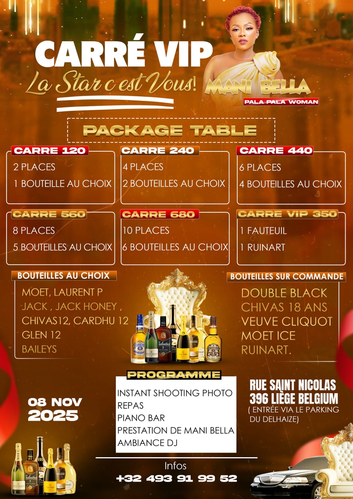 Carte des Boissons