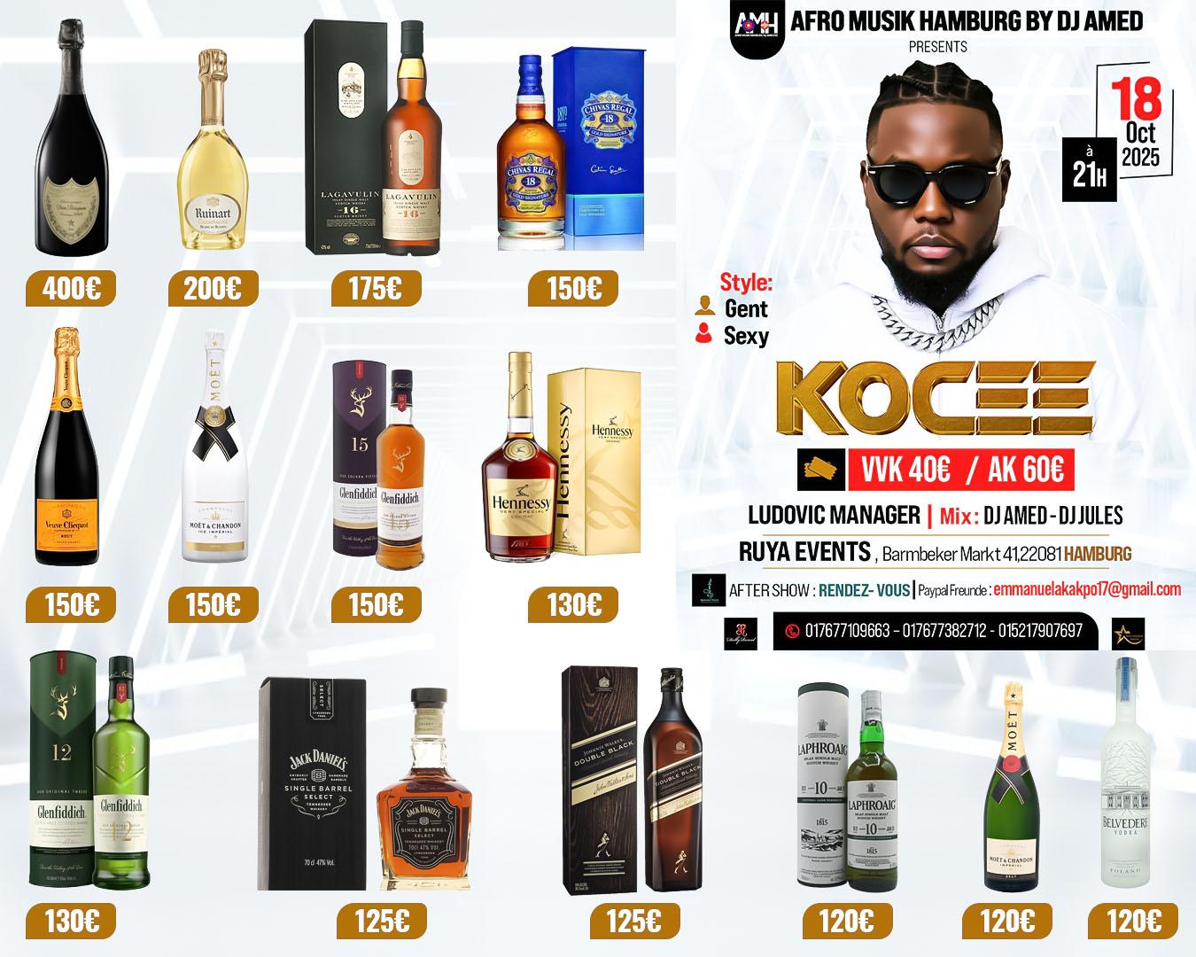 Carte des Boissons